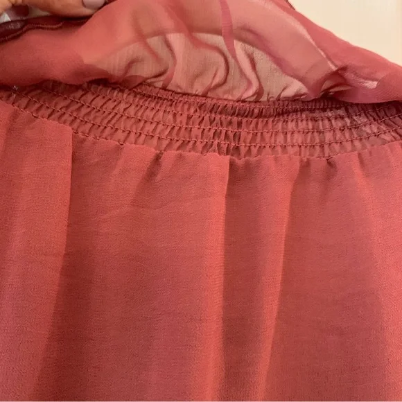 Universal Thread Long Sleeve Lined with Tassels Dusty Rose Blouse NWT Size S - Picture 11 of 15